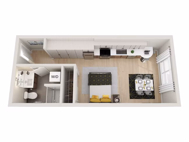 Studio A 621 floor plan